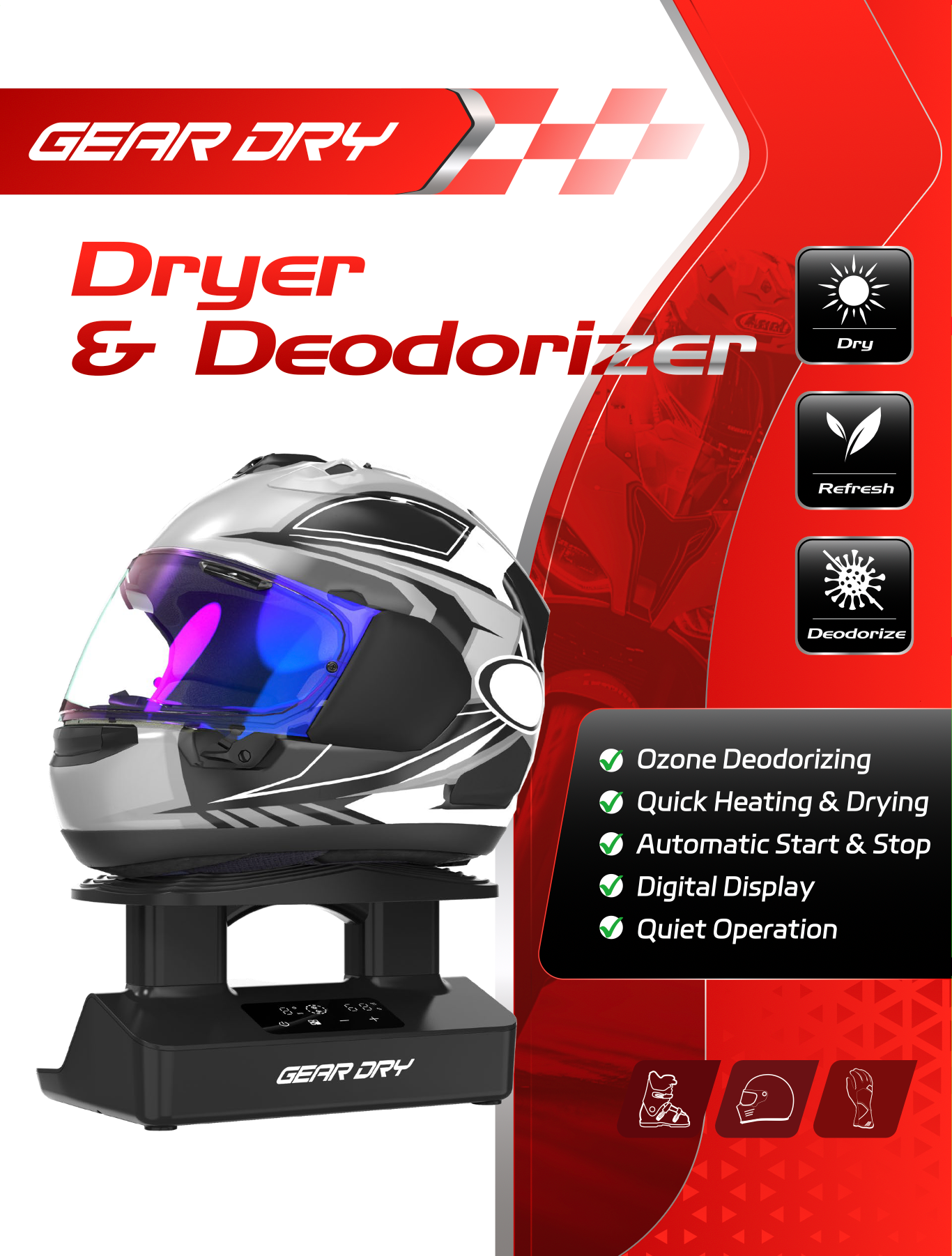 Gear Dry Helmet, Glove, and Boot Dryer